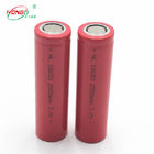 2500mAh rouge 18650 3,7 cycles des cellules 500 d'ion de lithium de V/cellule de batterie banque de puissance