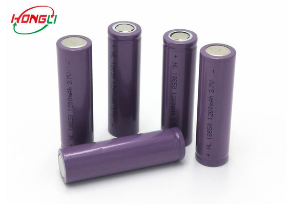 Chine 3,7 capacité sûre de norme de rendement Li de batterie rechargeable d&#039;ion de V 1200mAh 18650 usine
