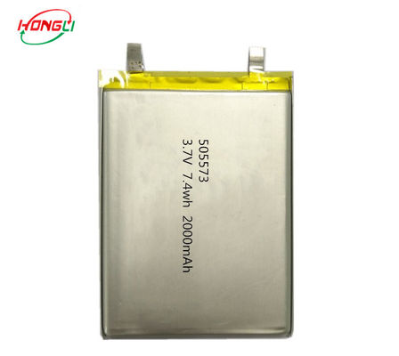 Chine Les certifications rechargeables de la batterie 2000mAh 505573 ROHS de polymère du lithium 3.7v ont approuvé usine